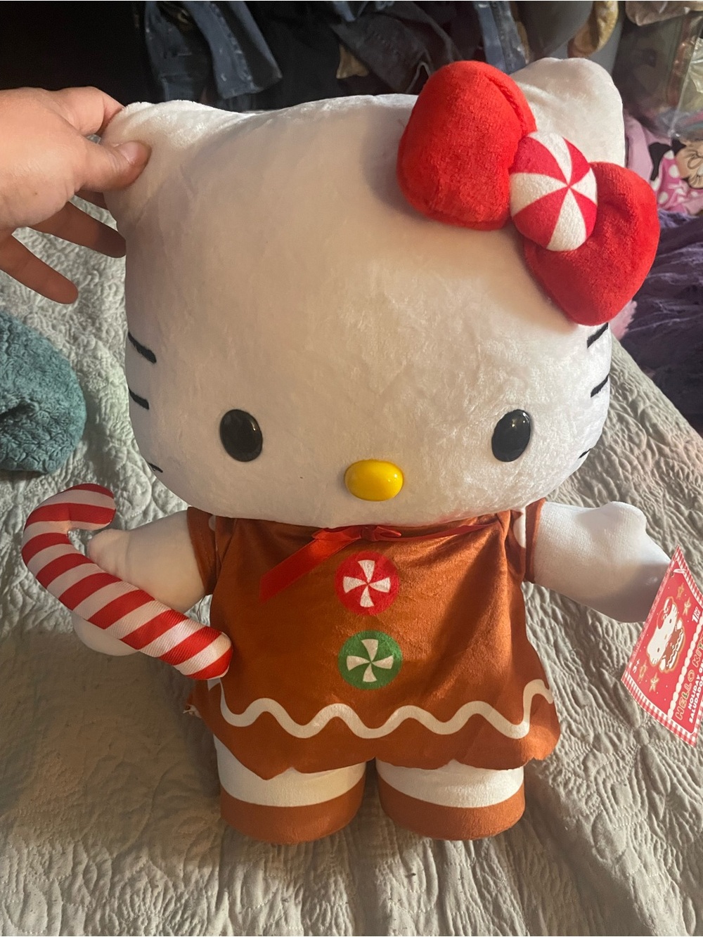 Hello Kitty Holiday Greeter Card - Red, White, Orange